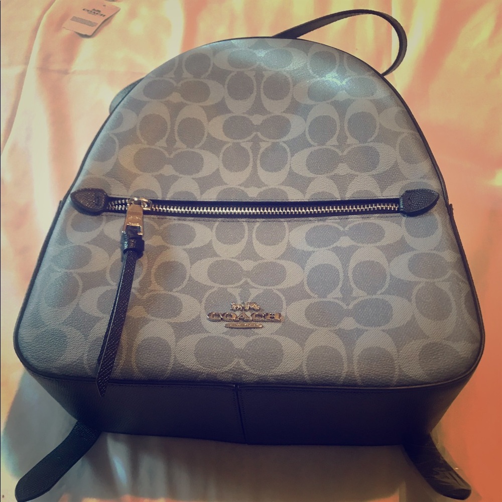 COACH Denim Jordyn Backpack Purse